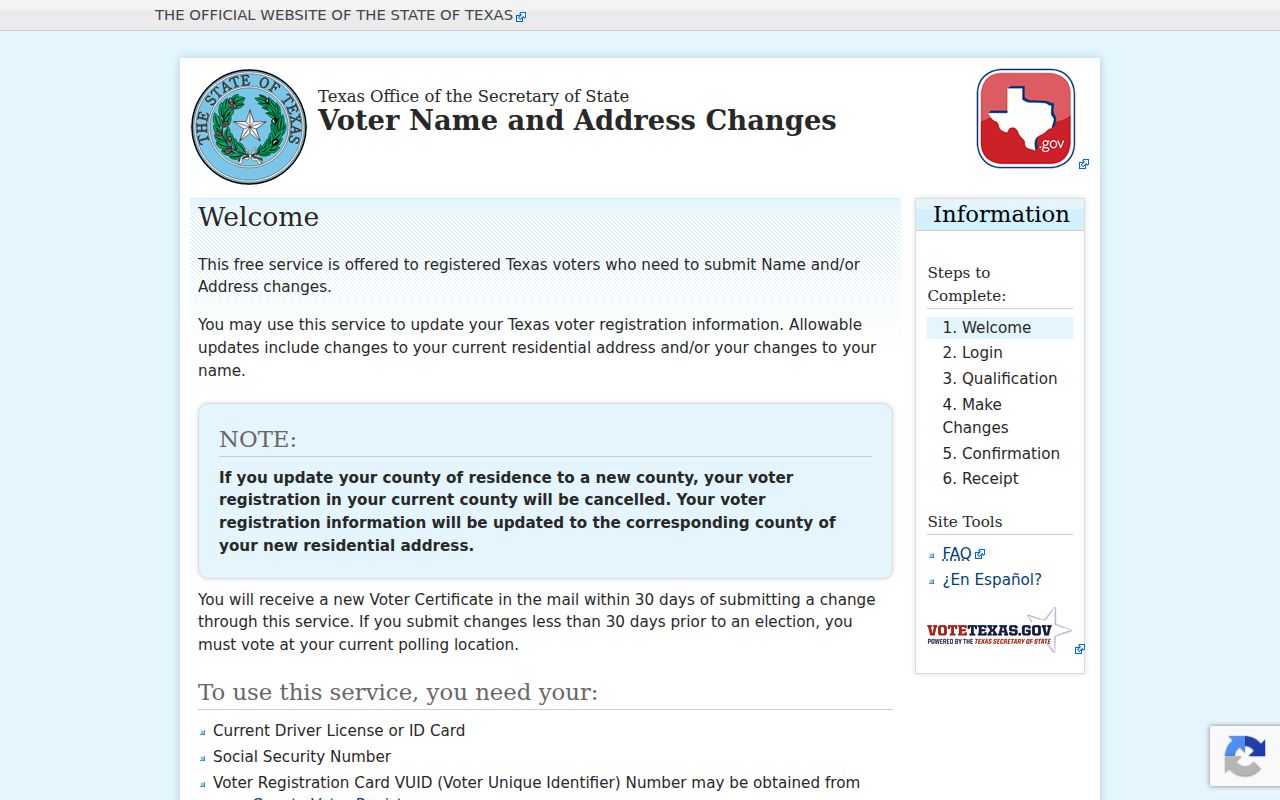 Cedar Hill residents directory Texas voter status lookup